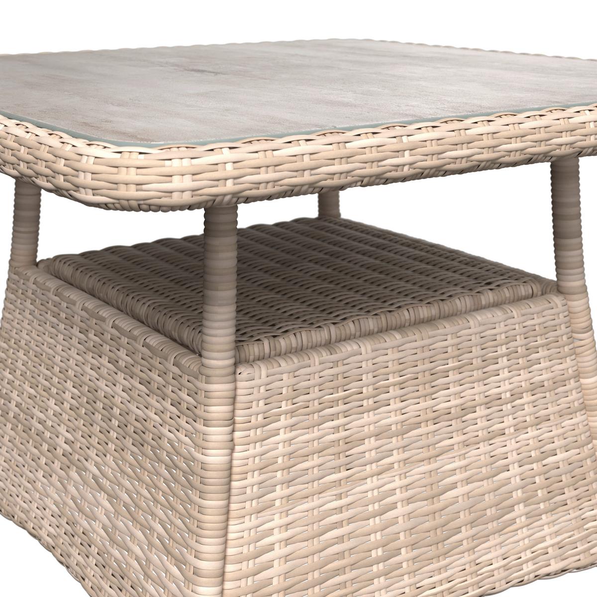 Vrtna Garnitura Alexandra - bež, Basics, staklo/metal