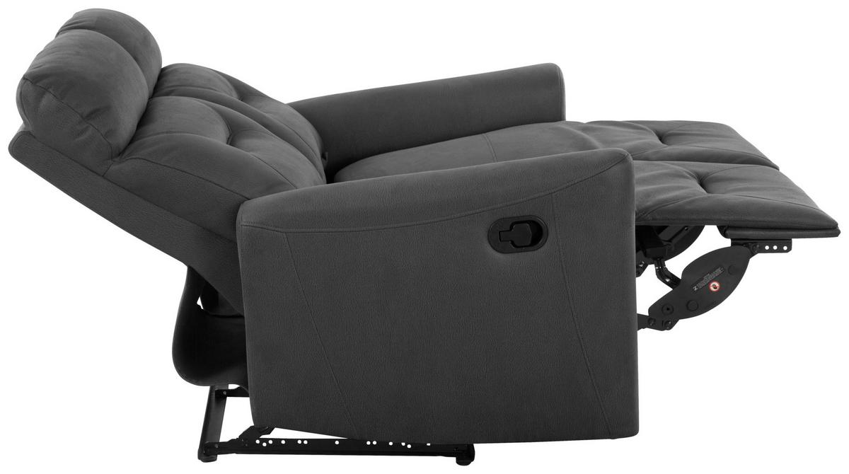 Dvosed Aureli, Črna - črna, Basics, kovina/tekstil (134,5/102,5/92,5cm) - Livetastic