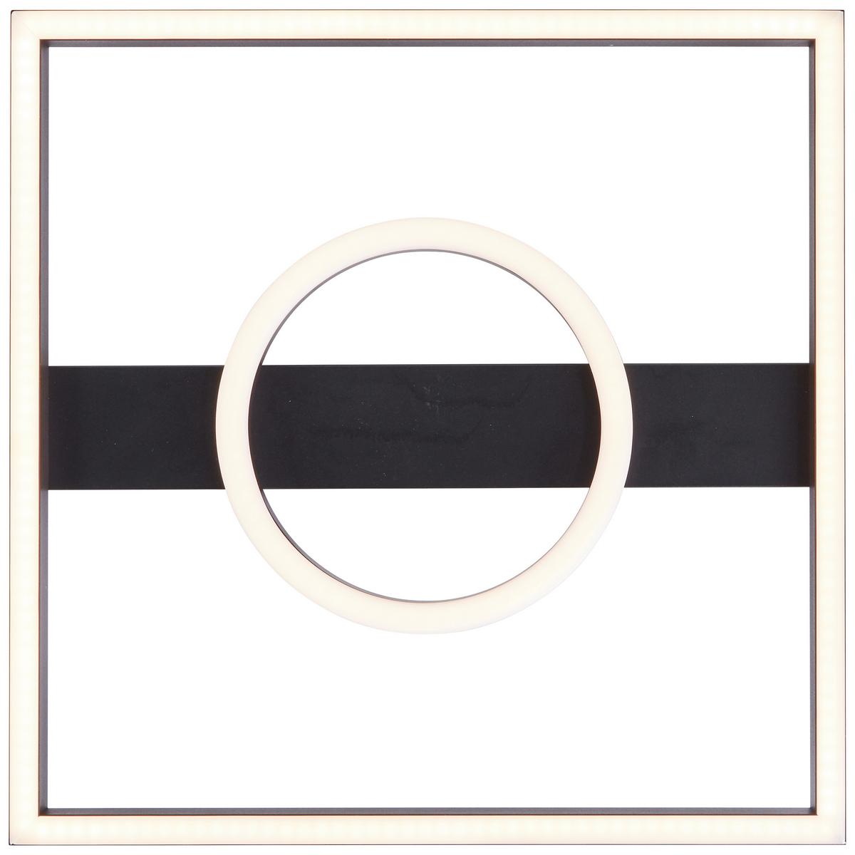 LED-Paneel Maureen Schwarz max. 24 Watt - Schwarz, Design, Kunststoff/Metall (5/40/40cm) - Brilliant