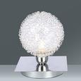 Tischleuchte Iona, max. 28 Watt - Chromfarben/Alufarben, LIFESTYLE, Glas/Metall (10cm) - Mömax modern living