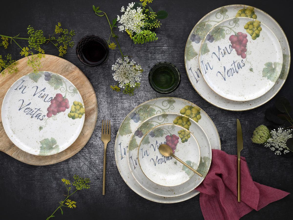 Jedilni Servis Uno In Vino, 12-Delni - večbarvno, Basics, keramika - Creatable