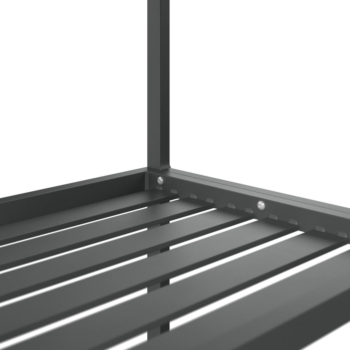 Outdoorküche Levi 1 Anthrazit/Naturfarben - Anthrazit/Naturfarben, Modern, Kunststoff/Metall (67cm)