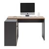 HÖRNSKRIVBORD SAMSON -EXKLUSIV- - grafitfärgad/ekfärgad, Modern, trämaterial (120/105/74/51/34cm) - Mömax
