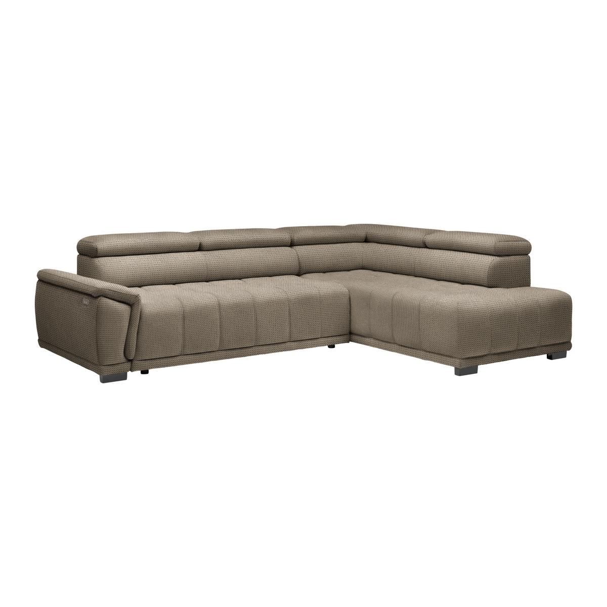 Kutna Garnitura Gremio - bež/crna, Moderno, tekstil/plastika (283/206cm) - Modern Living