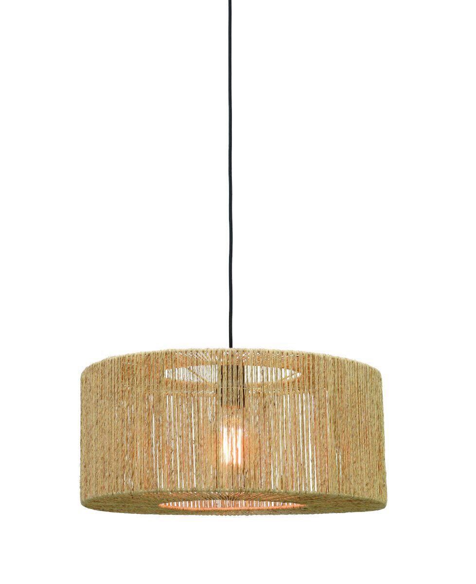 Függőlámpa Iguazu/h/5022/n - fekete/világosbarna, Natur, műanyag/természetes anyagok (52/35cm) - Good & Mojo