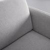 2-SITS SOFFA PIA - ljusgrå/naturfärgad, Modern, trä/textil (146/76/75cm) - Bessagi Home