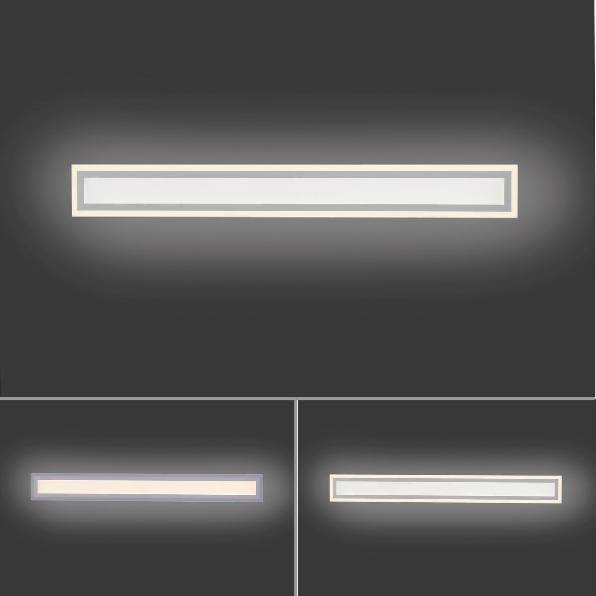 LED-Deckenleuchte Edging max. 35 Watt - Weiß, Basics, Kunststoff/Metall (100/11,8/6cm)