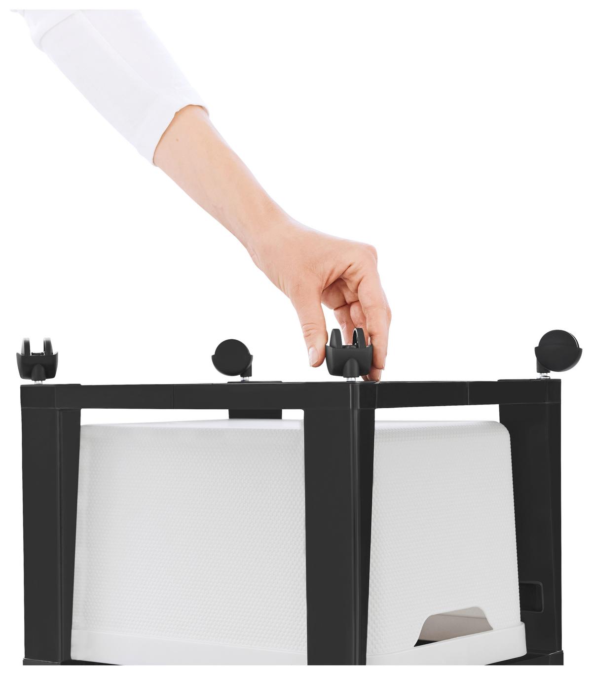 Rollcontainer Rotho Weiß - Weiß, Kunststoff (30/35/37cm)