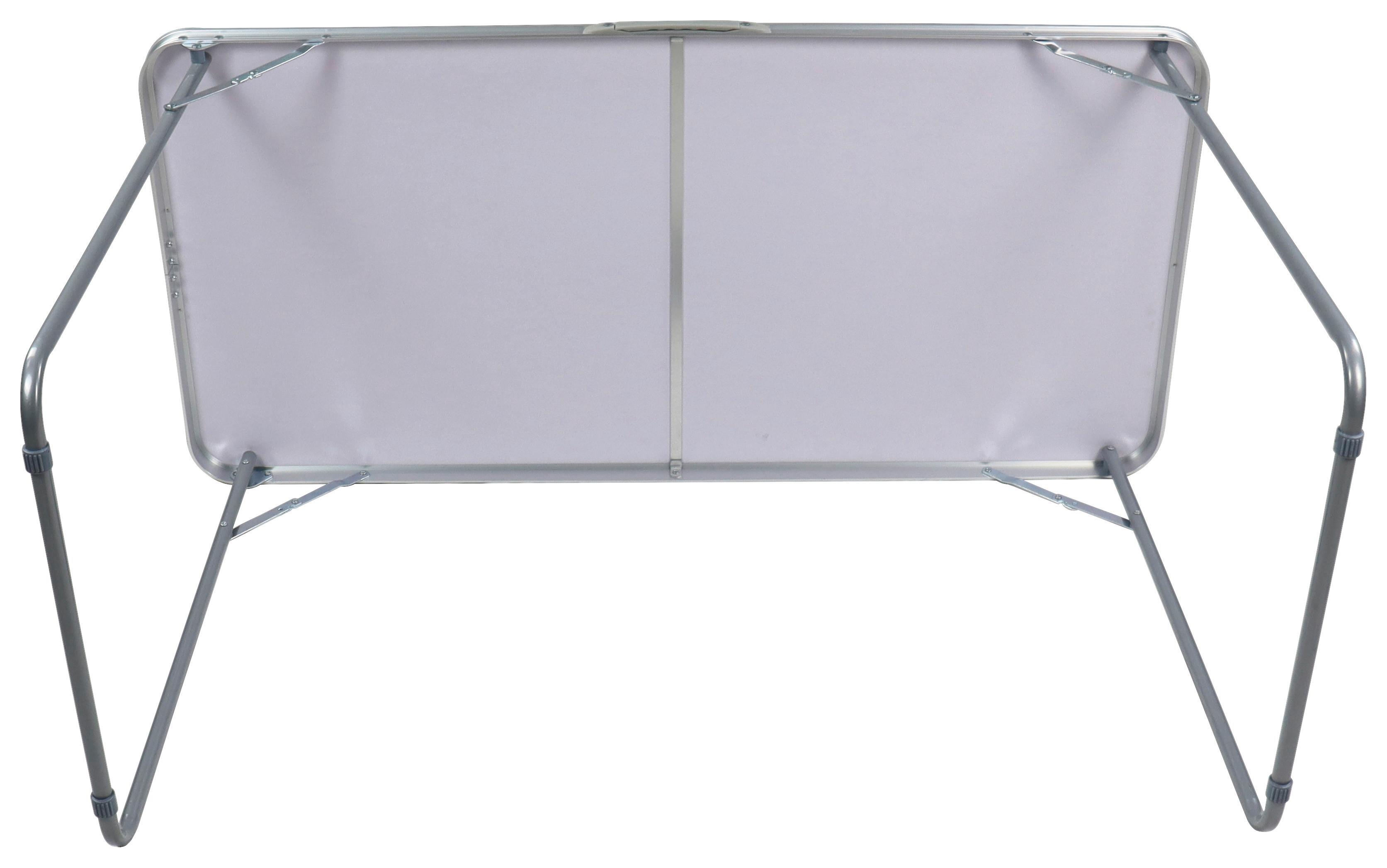 Miza Za Kampiranje Galdas L, Bela, 110x50 - bela, Moderno, kovina/umetna masa (110/53/70cm) - Ambia Garden