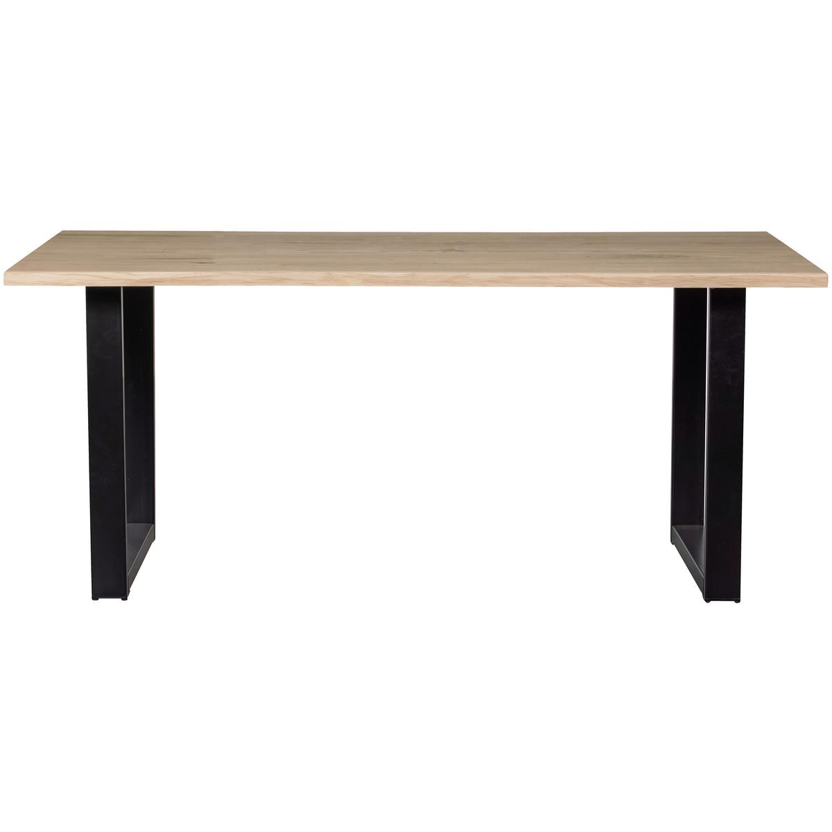 Esstisch Tablo Eichefarben L: 180cm - Eichefarben/Schwarz, MODERN, Holz/Metall (180/90/75cm) - Livetastic