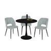 MATBORD PANTHER 2 - svart, Modern, metall/keramik (90/76cm) - Mömax
