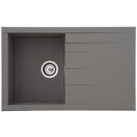 Pomivalno Korito Houston, 80x50cm - siva, Trend, kamen/umetna masa (80/21/50cm) - Respekta