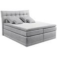 Boxspringbett in Hellgrau ca. 180x200 cm inkl. Topper - Silberfarben/Hellgrau, KONVENTIONELL, Holzwerkstoff/Kunststoff (180/200cm) - Livetastic Boxspringbett in Hellgrau ca. 180x200 cm inkl. Topper - Silberfarben/Hellgrau, KONVENTIONELL, Holzwerkstoff/Kunststoff (180/200cm) - Livetastic