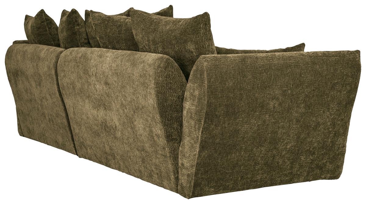 Kutna Garnitura Cammellio - maslinasto zelena/crna, Moderno, tekstil (296/189cm) - Mömax