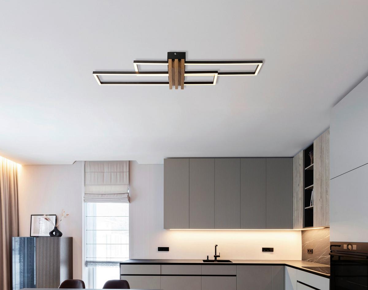 LAMPA SUFITOWA LED 67357D1 DAKARI I - czarny/opal, Design, tworzywo sztuczne/metal (80l)