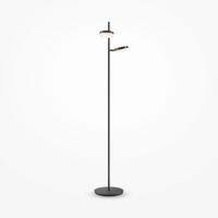 Stehleuchte Fad Schwarz max. 12 Watt - Schwarz, Trend, Kunststoff/Metall (25/145cm) - MAYTONI