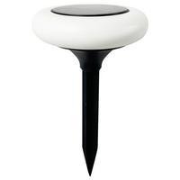 Solarleuchte Ruim Schwarz/Weiß max. 0,06 Watt - Schwarz/Weiß, KONVENTIONELL, Kunststoff (13,8/25cm) - Mömax