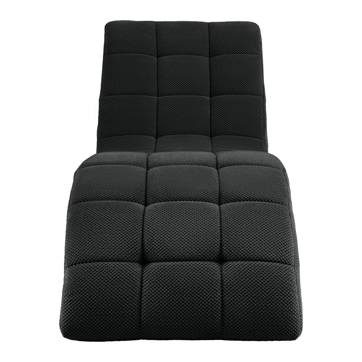 Fotoliu sezlong de relaxare LAGUNA - negru, Modern, textil (68/80/167cm) - Mömax