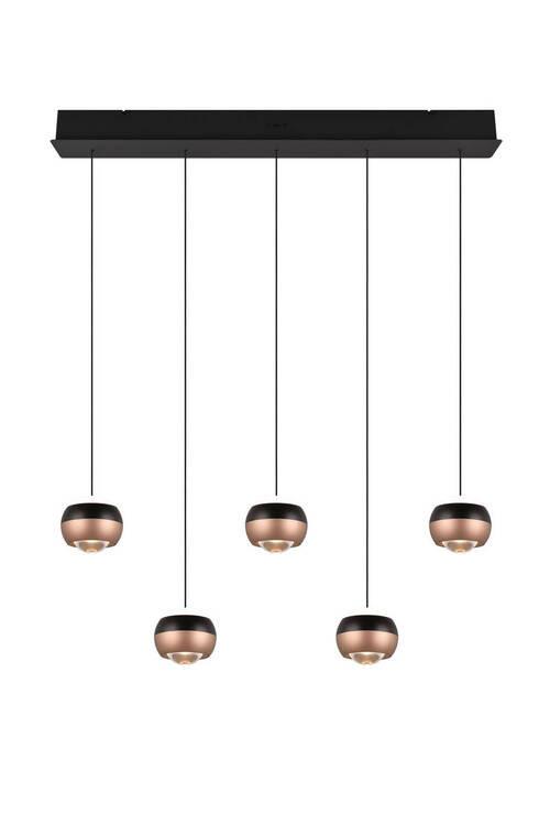 LAMPA WISZĄCA LED 344410532 ORBIT - czarny, Design, metal (100/10,5/200cm)