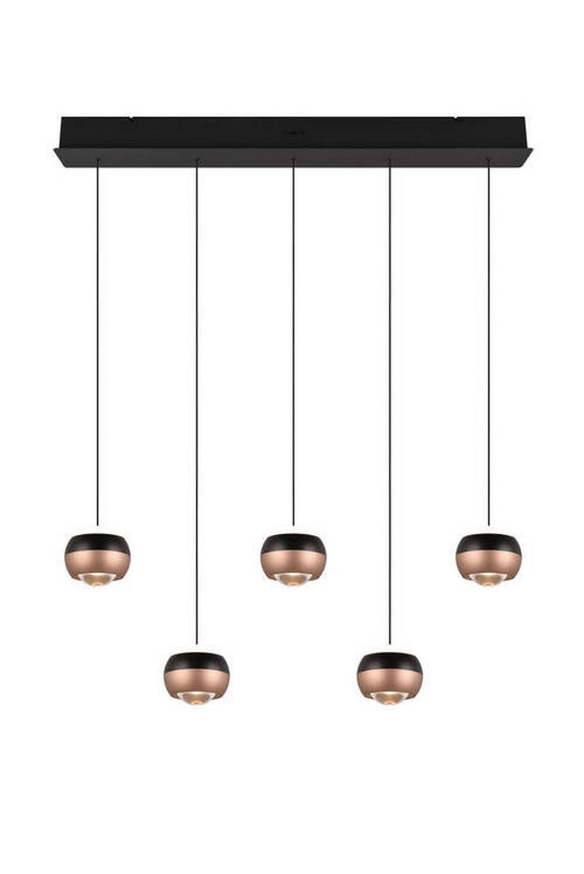 LAMPA WISZĄCA LED 344410532 ORBIT - czarny, Design, metal (100/10,5/200cm)