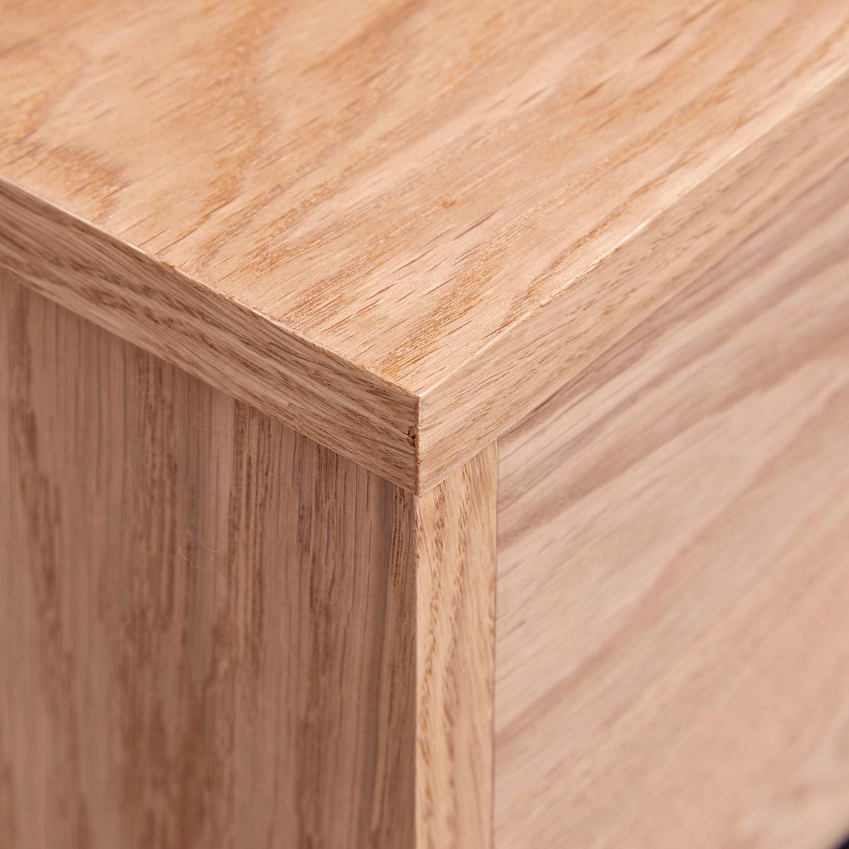 Hochschrank Avanto Eichefarben/Schwarz - Schwarz, Natur, Holz/Metall (43/160/35cm) - ecoTree