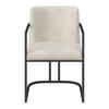 ARMLEHNSTUHL AMARA - Hellgrau/Schwarz, MODERN, Holz/Textil (55/81,5/60cm) - Bessagi Home