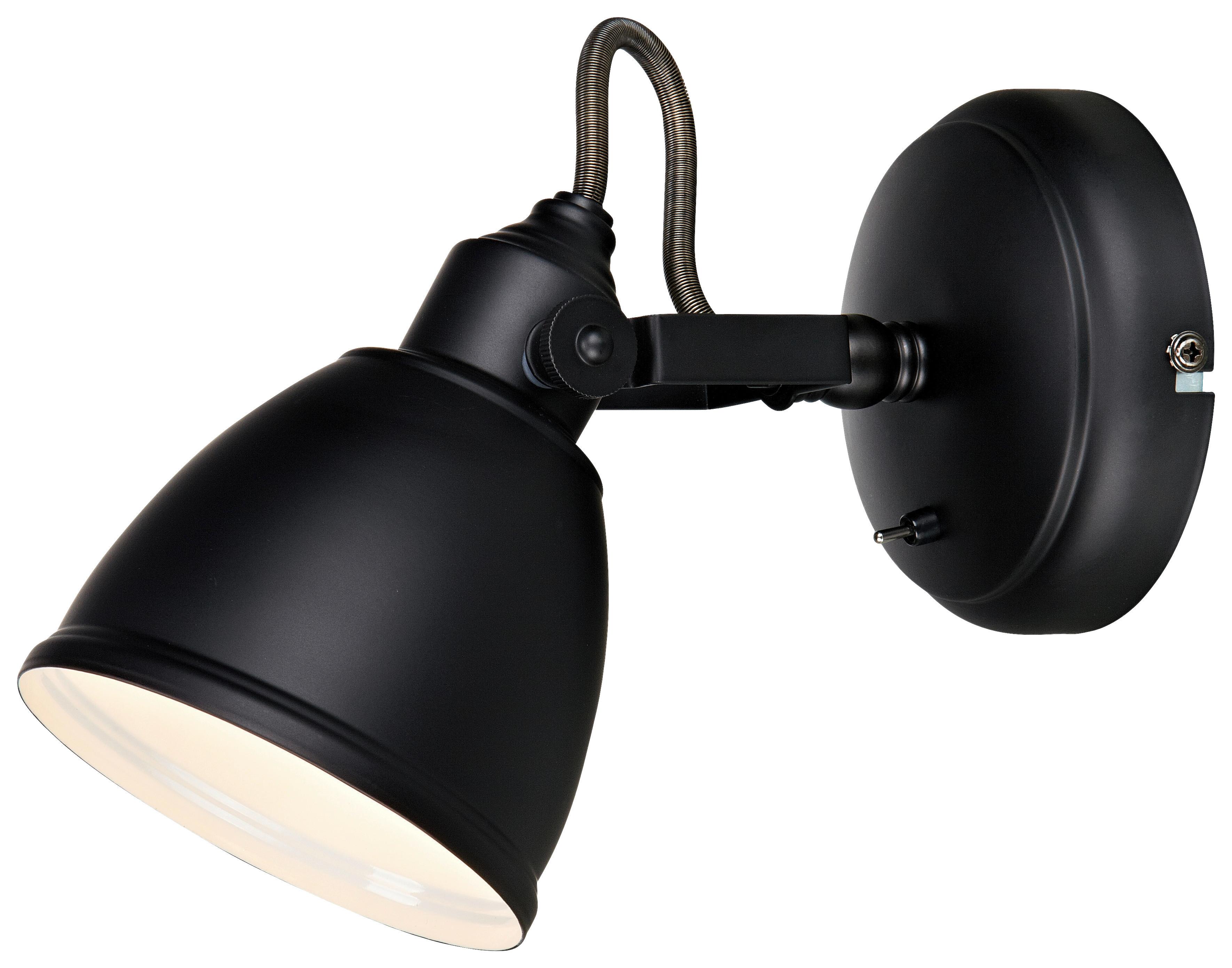 KINKIET FJÄLLBACKA - czarny, Basics, metal (19,5/12/17cm) - Markslöjd