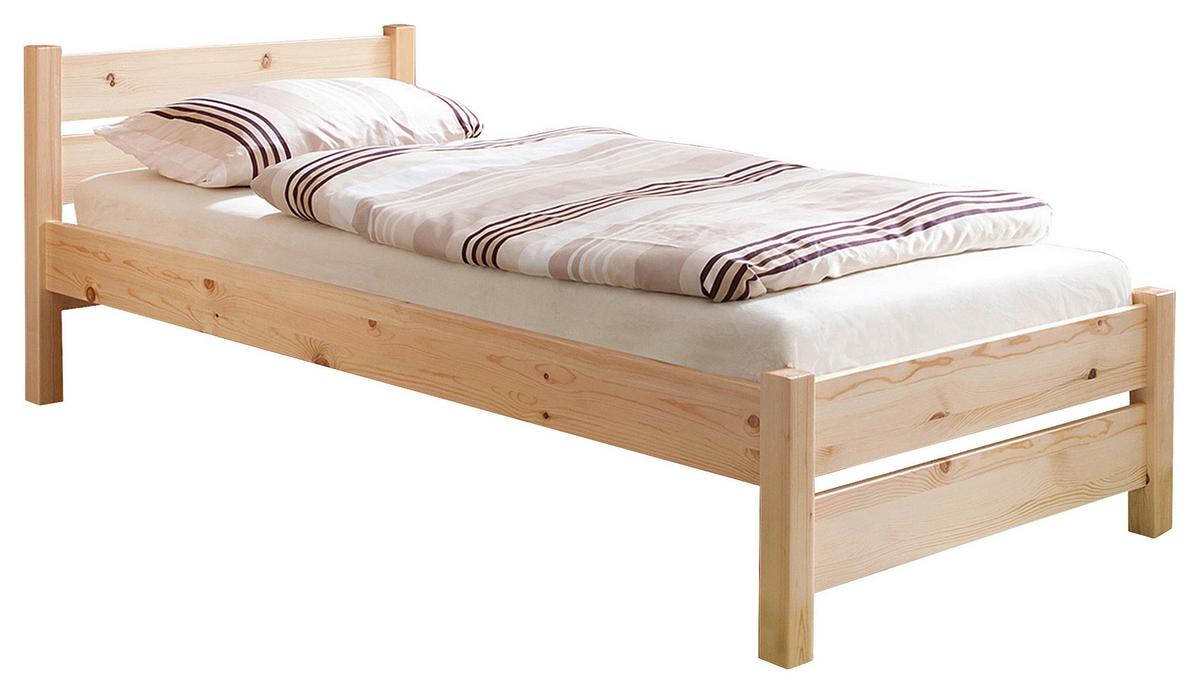 Bett "Bora", aus Kiefer, kieferfarben - Kieferfarben, Natur, Holz (90/200cm) - MID.YOU