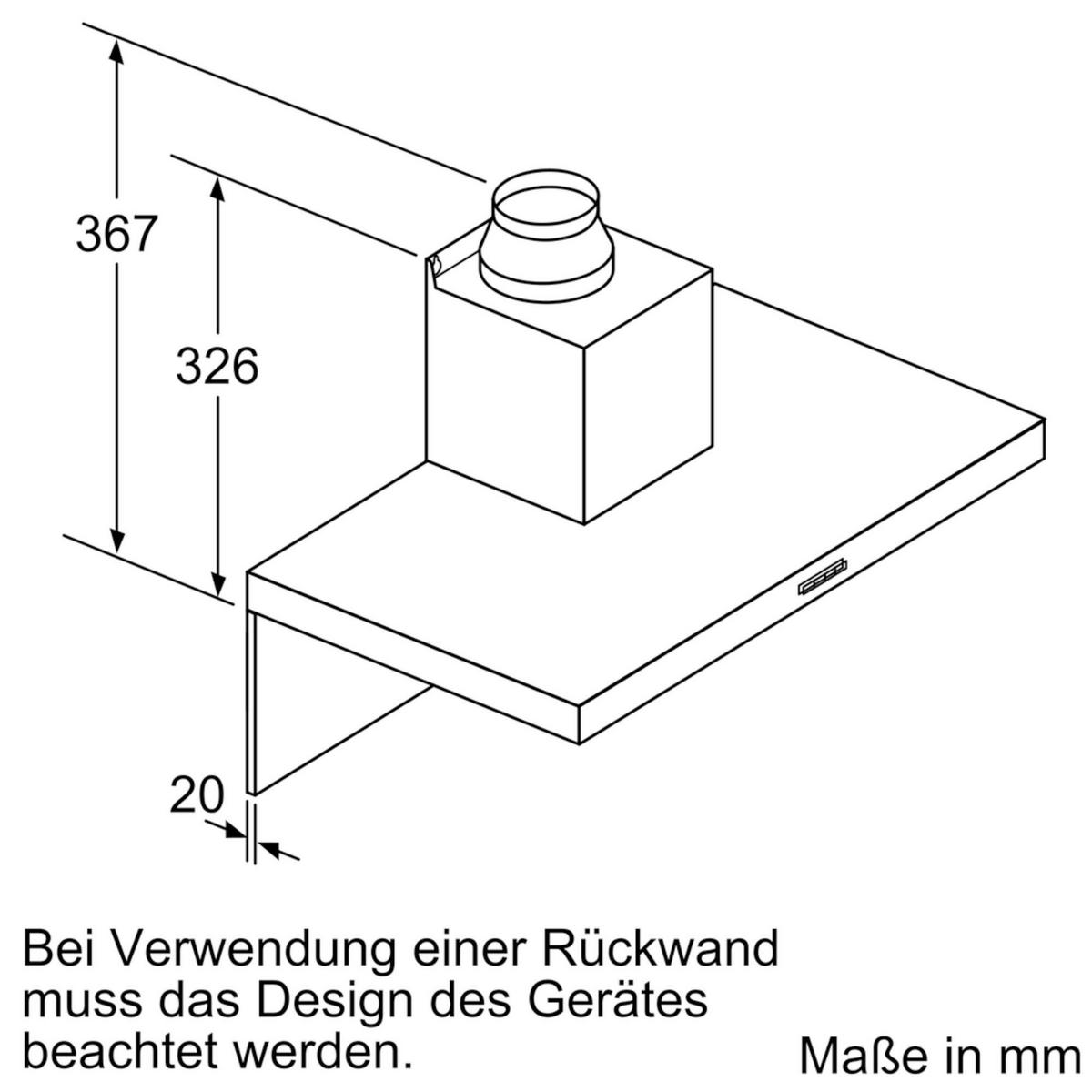 Dunstabzugshaube DWB64BC50 - Metall (60/63,5-96,5/50cm) - Bosch