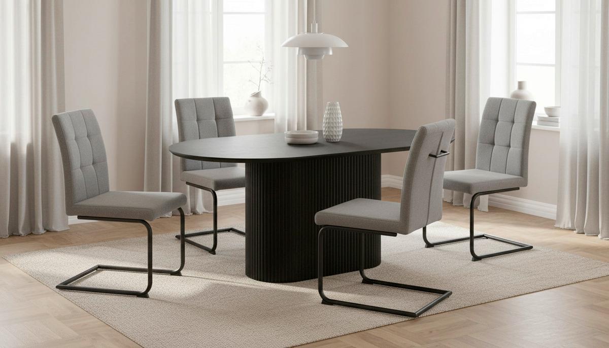 STÓŁ DO JADALNI LUIS - czarny, Lifestyle, materiał drewnopochodny/drewno (160/75/90cm) - MID.YOU