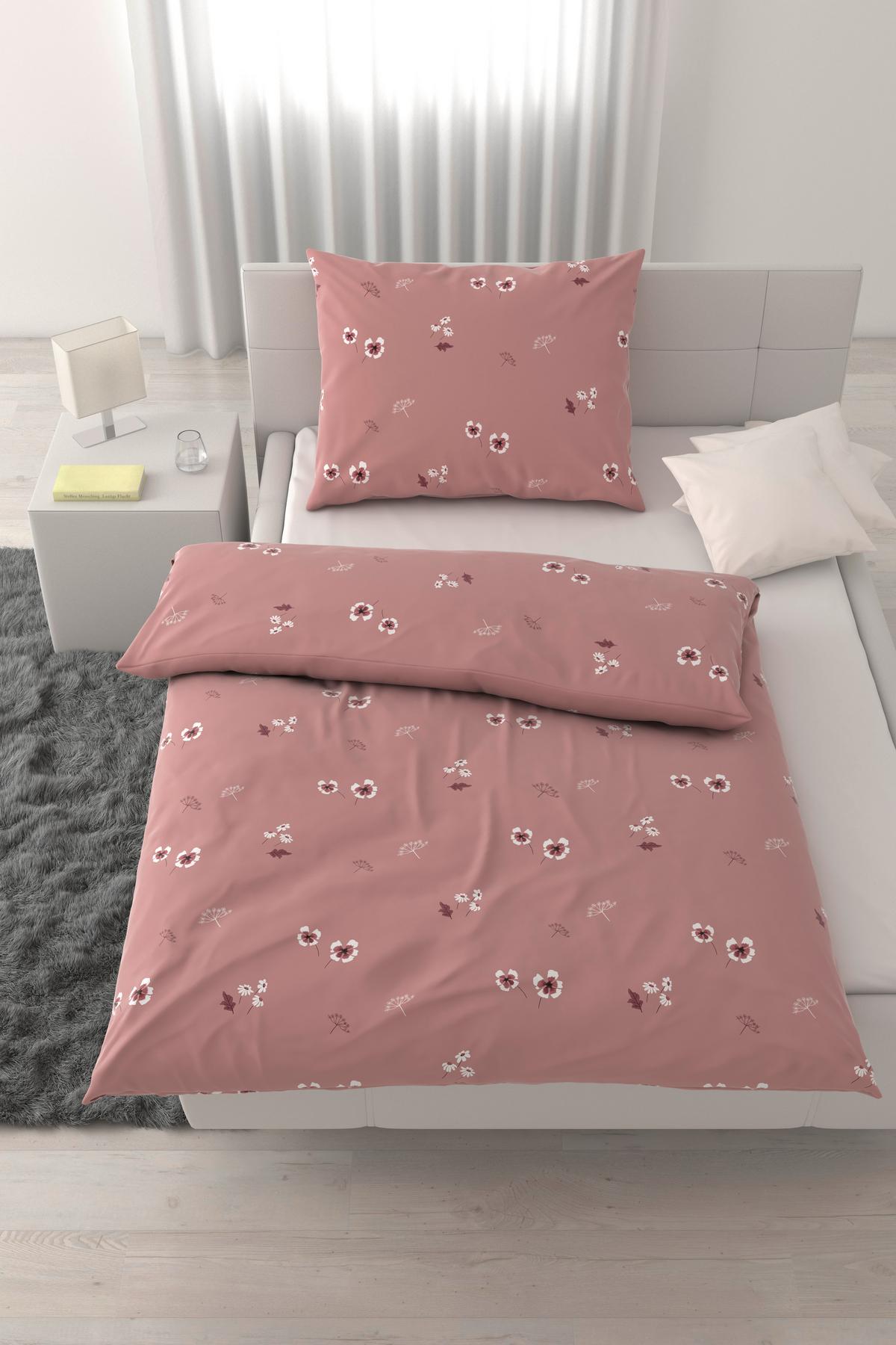 Bettwäsche Nelly Rosa ca. 140x200cm - Rosa, MODERN, Textil (140/200cm) - Mömax