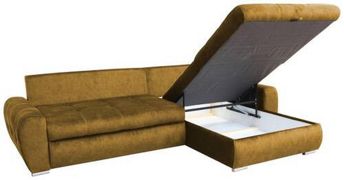 Canapea modulară SOLAR - galben închis/alb, Modern, metal/lemn (277/175cm) - Modern Living
