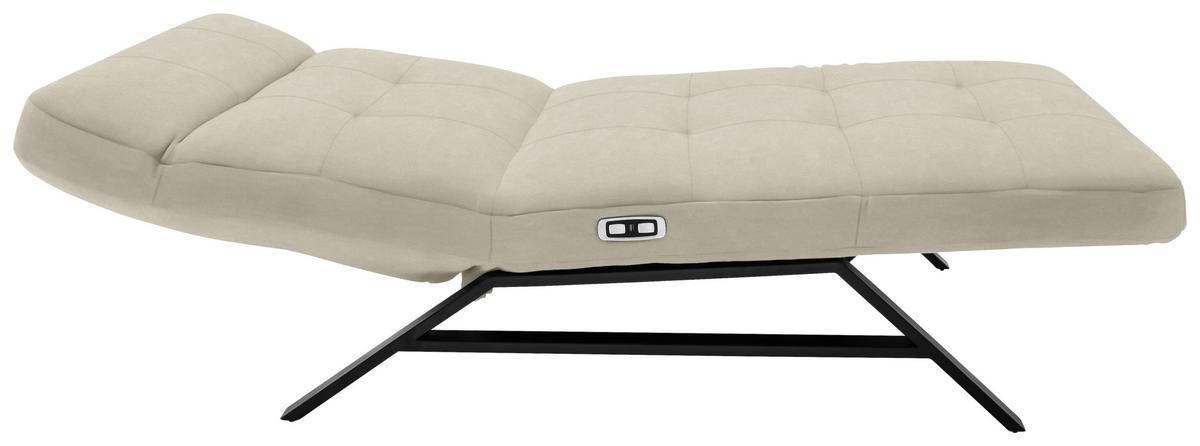 LEŻANKA RELAKSACYJNA PURE 9113  EXKLUSIV - czarny/taupe, Design, metal/tkanina (120/54-113/158-198cm) - Pure Home Lifestyle