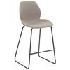 Barhocker My Solo ca. 49x97 cm Hellgrau - Hellgrau/Schwarz, KONVENTIONELL, Textil/Metall (49/97/52cm) - Livetastic