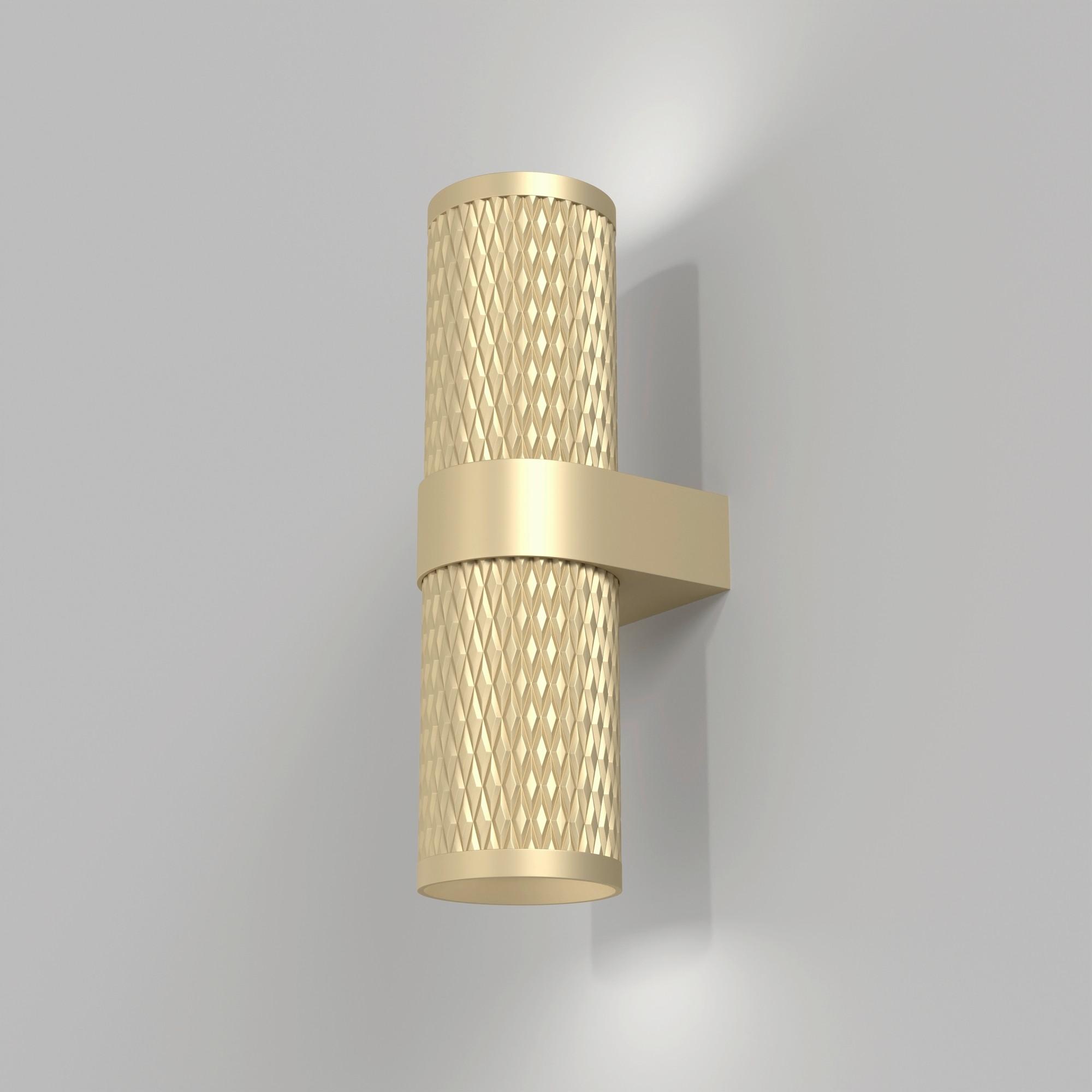 WANDLEUCHTE FOCUS DESIGN - Goldfarben, Trend, Metall (21.7/6.5/10.6cm) - MAYTONI
