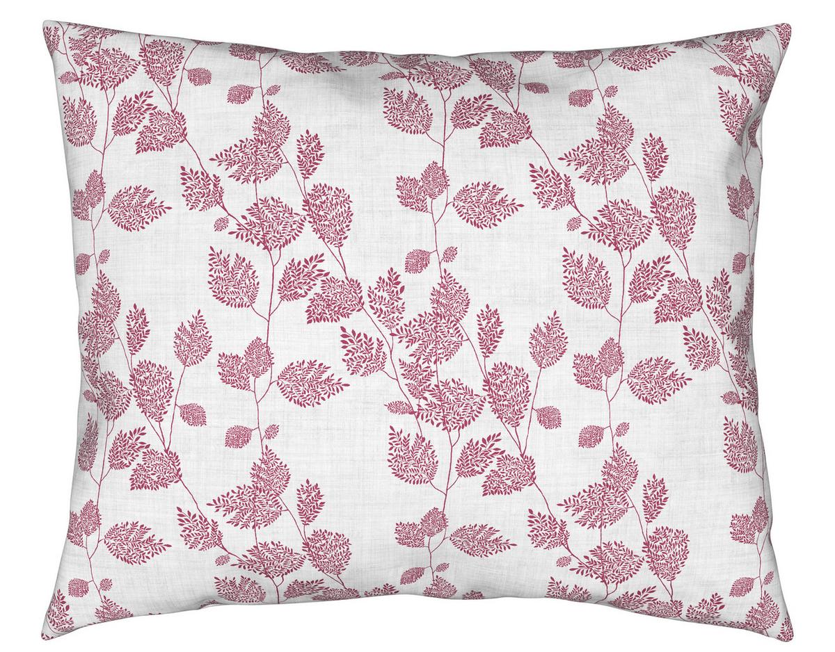 Bettwäsche Mathilda Wende in Weiss/Weinrot ca. 160x210cm - Weiss/Weinrot, Modern, Textil (160/210cm) - Modern Living