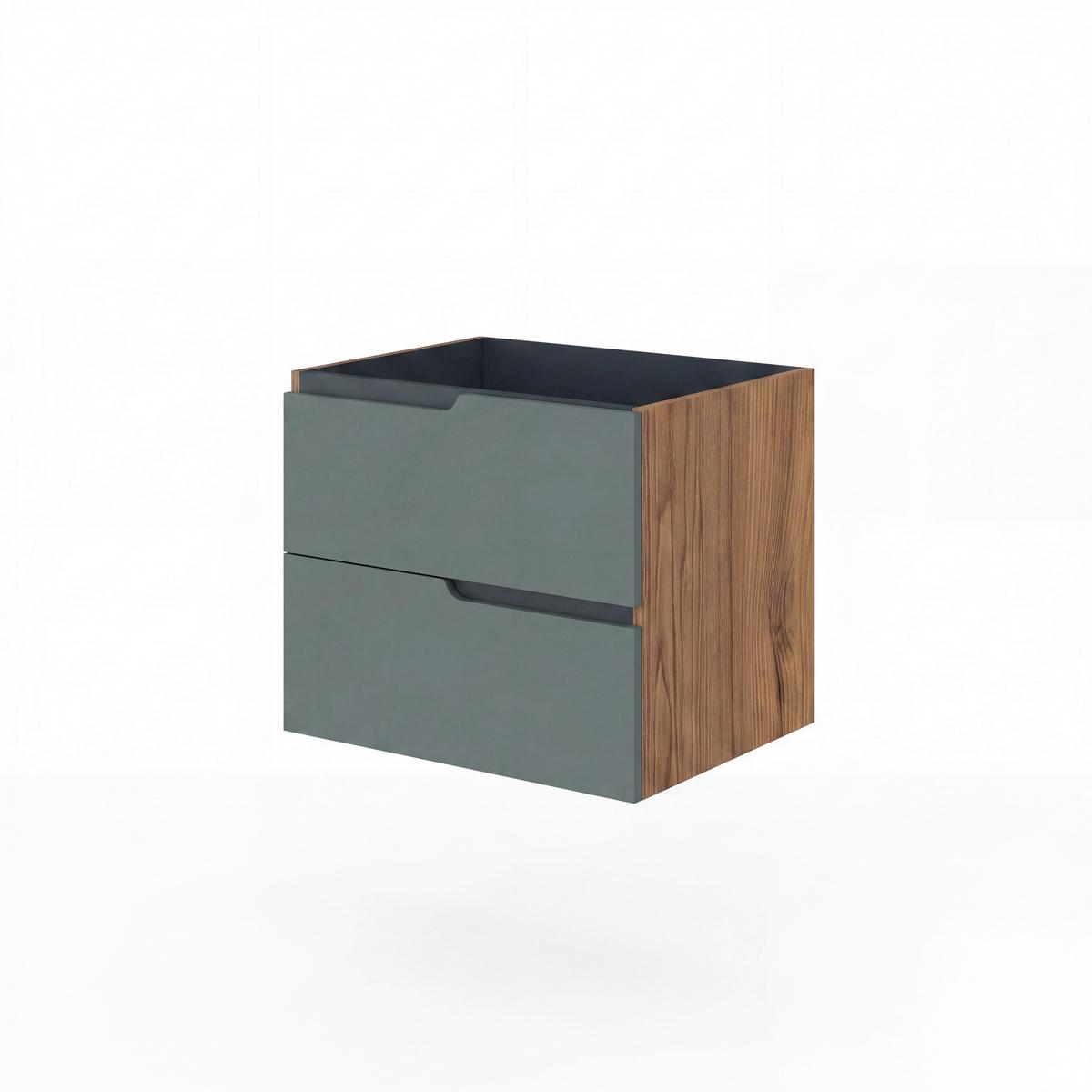 Bază pentru lavoar Winter - verde pădure/antracit, Modern, material pe bază de lemn (60/51/46cm)