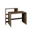 Schreibtischkombination MX Walnussfarben ca. 120x55x96cm - Walnussfarben, Design, Holzwerkstoff (120/55/96cm) - Livetastic