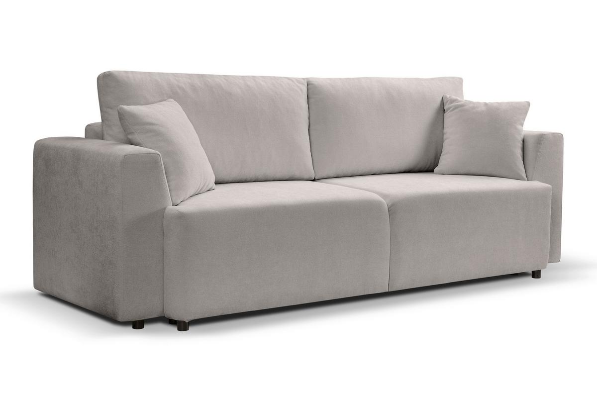 Schlafsofa Point Hellgrau - Hellgrau/Schwarz, Basics, Holz/Kunststoff (250/95/99cm) - MID.YOU