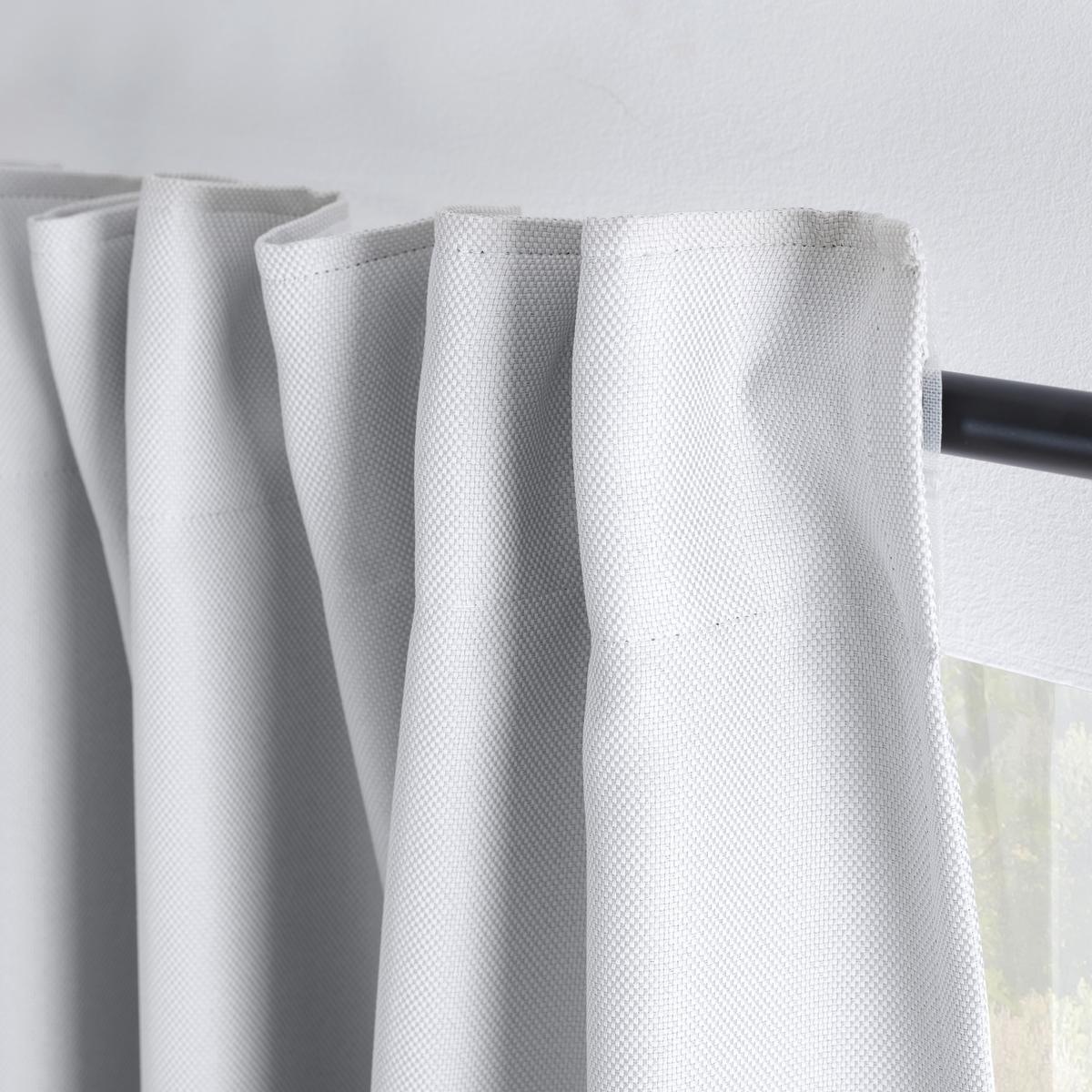 Verdunkelungsvorhang Roman in Weiss ca. 135x255cm - Weiss, Modern, Textil (135/255cm) - Premium Living