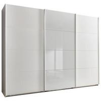 DULAP USI CULISANTE ERNESTO - alb/alb lucios intens, Basics, material pe bază de lemn (270/210/65cm) - Modern Living
