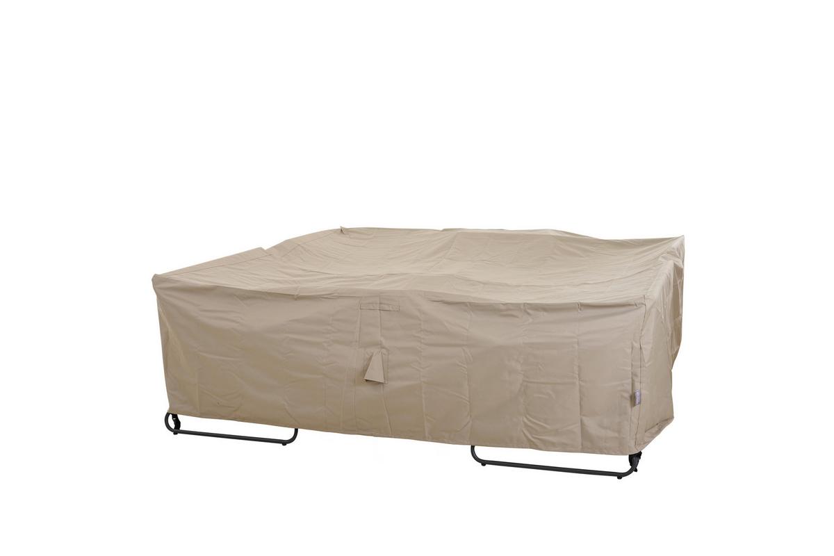 SCHUTZHÜLLE PLUS LOUNGESETHÜLLE - Beige, MODERN, Kunststoff (255/70/255cm) - Siena Garden
