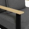 LOUNGEGRUPP FABRIZIA - grå, Modern, metall/trä - Bessagi Garden