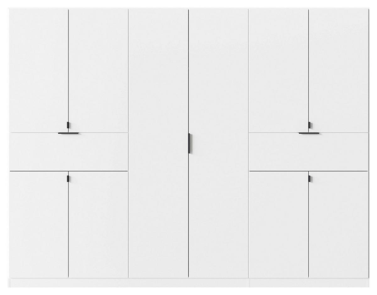 Ormar S Klasičnim Vratima Ticao - bijela/siva, Moderno, drvni materijal/metal (271/210/54cm) - Modern Living