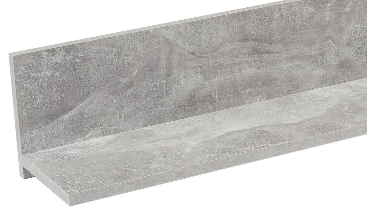 Stenska Polica Malta - siva, Moderno, leseni material (180/18/20cm) - Mömax