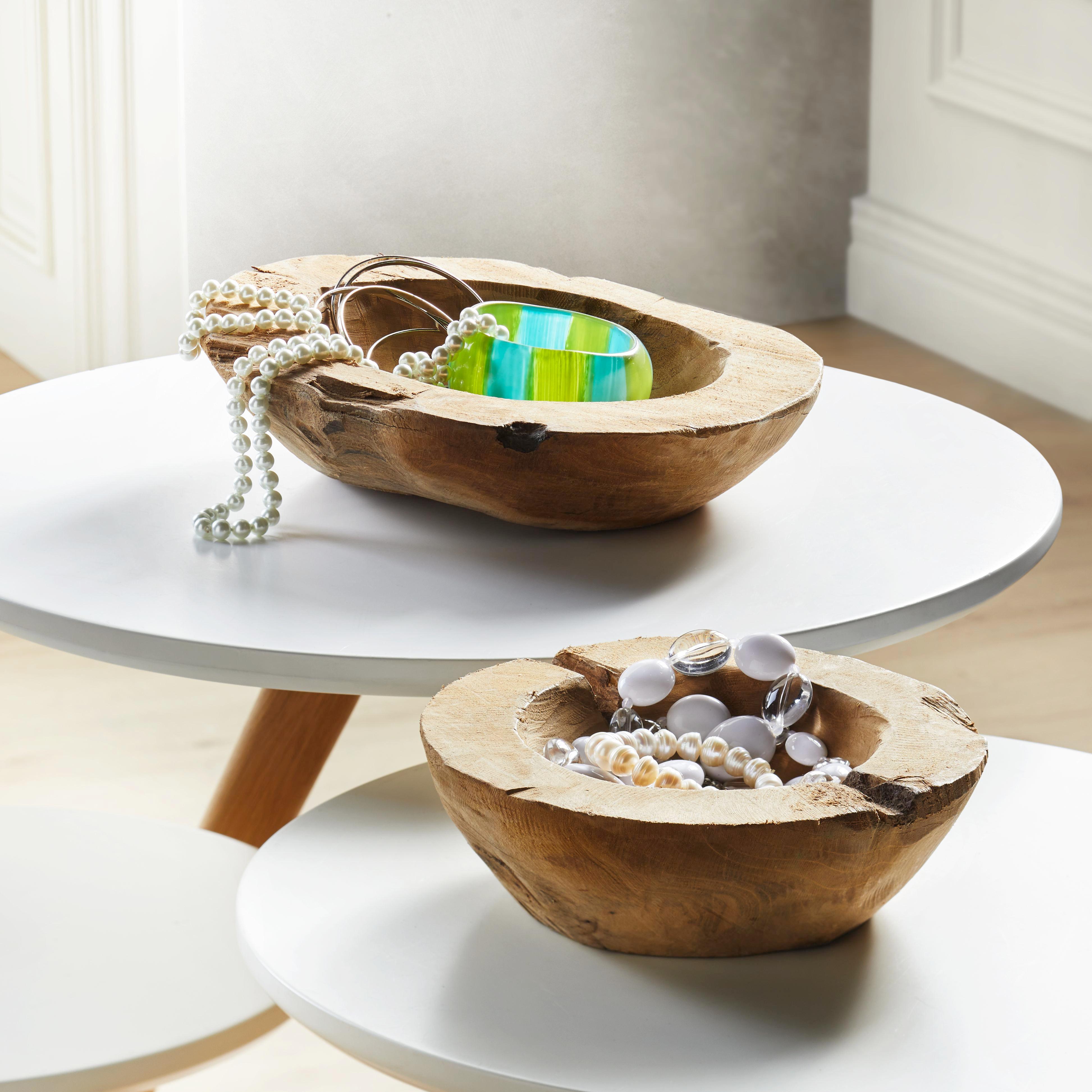 Schale Masai aus Teakholz - Braun, LIFESTYLE, Holz (25/6cm)