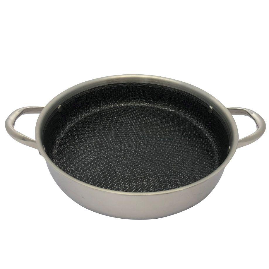 Servirna Ponev Gourmet - srebrne barve, Konvencionalno, kovina (28/7cm) - Premium Living