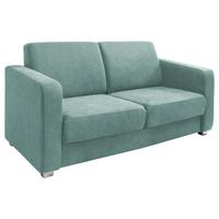 Schlafsofa Mia Mintgrün Mikrofaser - Chromfarben/Mintgrün, Basics, Kunststoff/Textil (159/88/87cm) - Livetastic