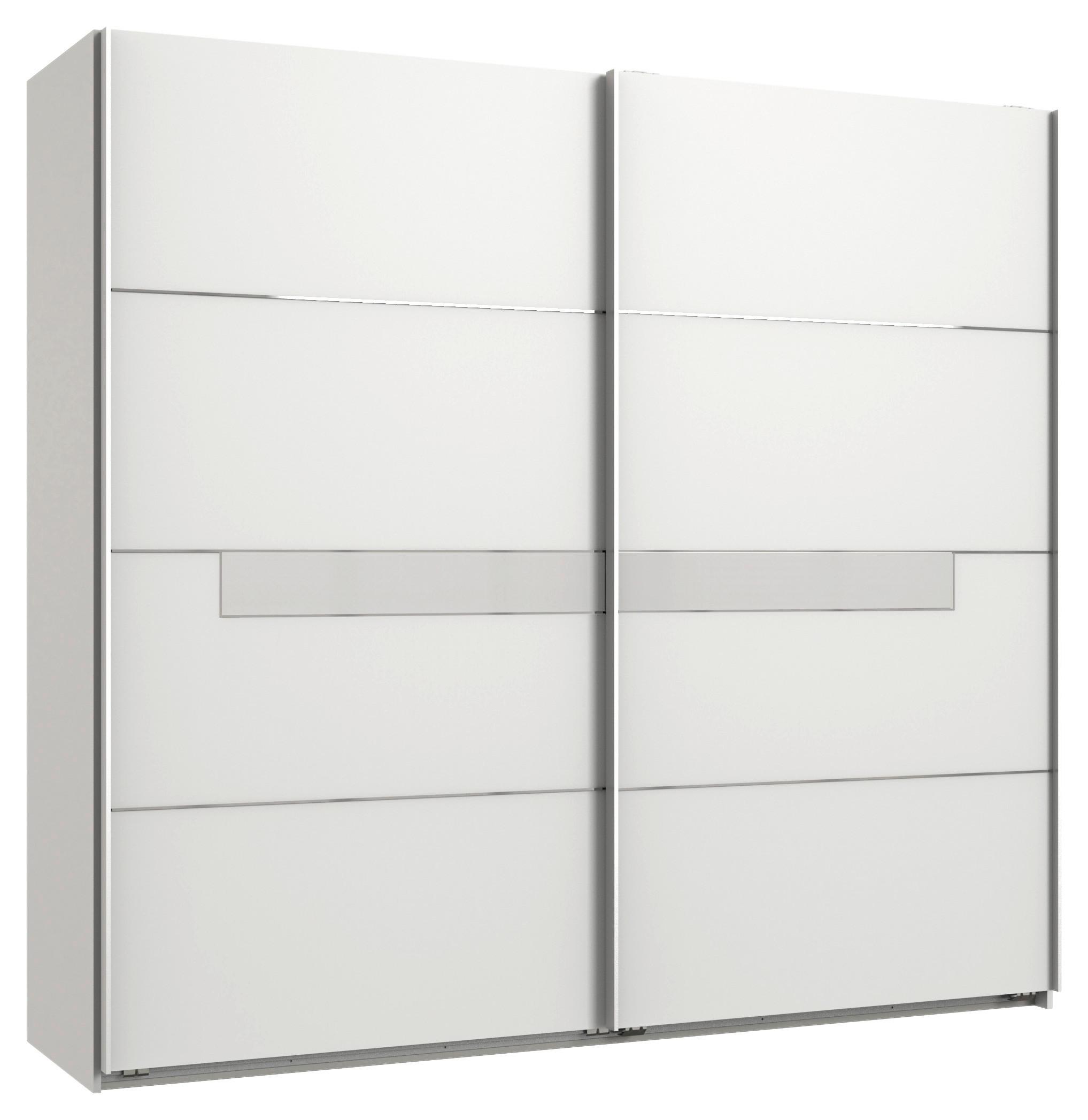 SZAFA PRZESUWNA PAMELA - biały, Modern, materiał drewnopochodny/metal (270/210/65cm)