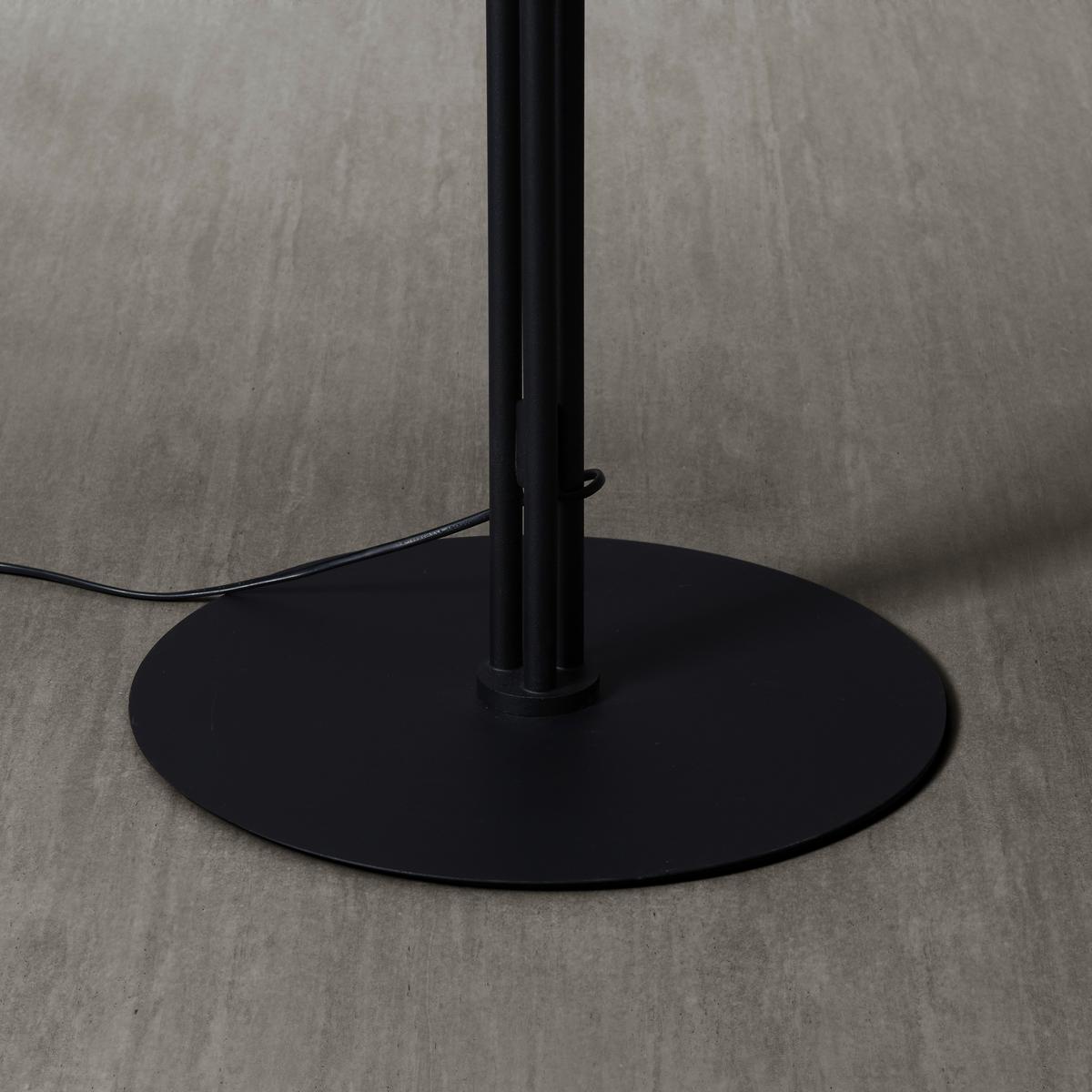 Lampadar Kian - culoare crom/negru, Modern, sticlă/metal (42/165cm) - Visiona
